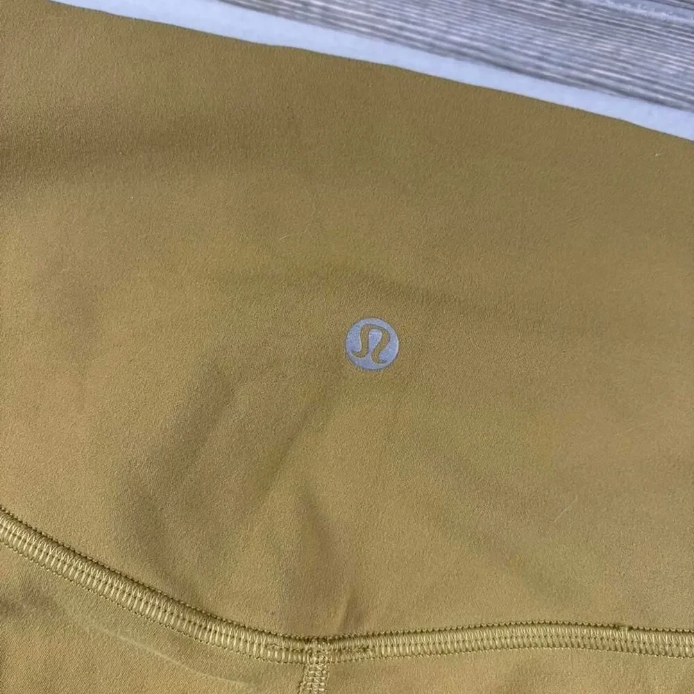 Lululemon High-Waisted Olive Green Leggings | Size 2